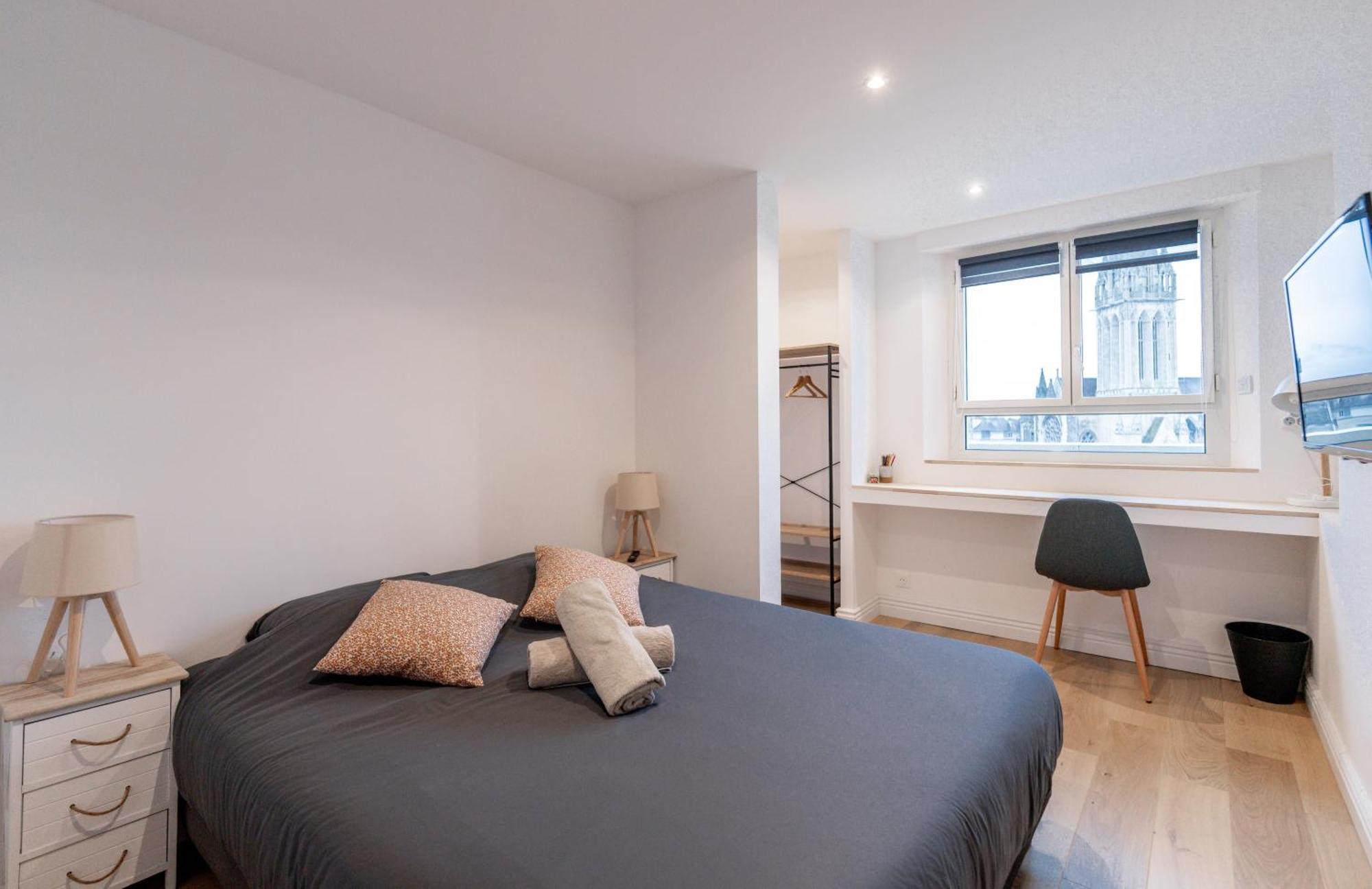 Appt Premium Centre Chateau Terrasse 2 Chambres 6P Vue Exceptionnelle Caen Buitenkant foto